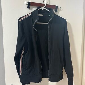 Men's Black Jacket with Striped Detail Moncler, small